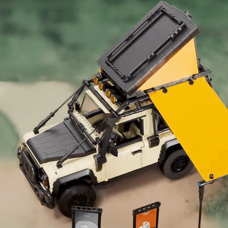 NEXUX D8101 - British All-Terrain Defender 4x4 - vue 5 | Power Blockz