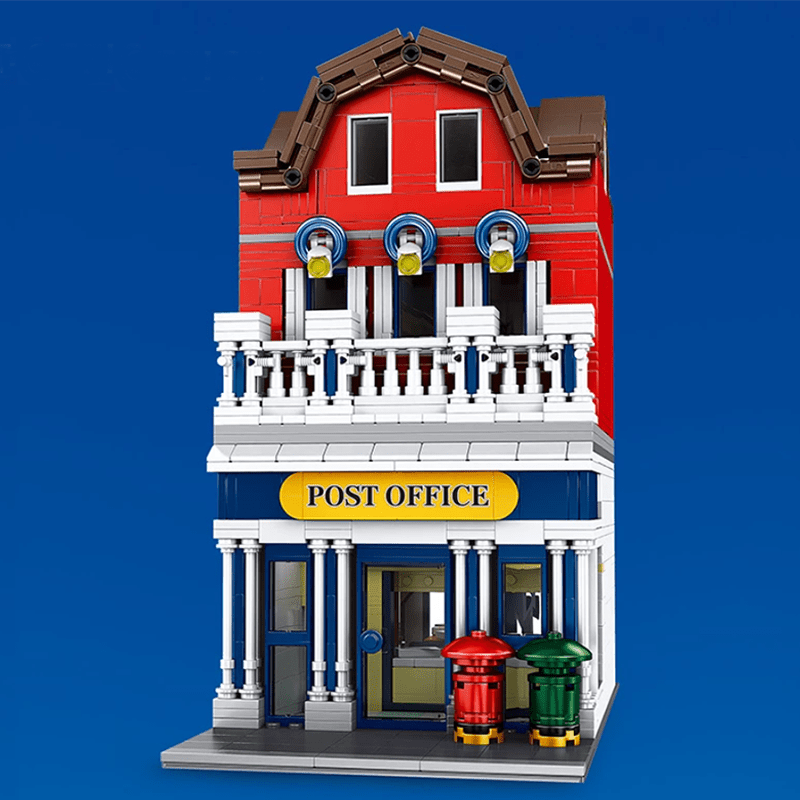 Mould King 11001 - British Post Office with Bus - vue 2 | Power Blockz