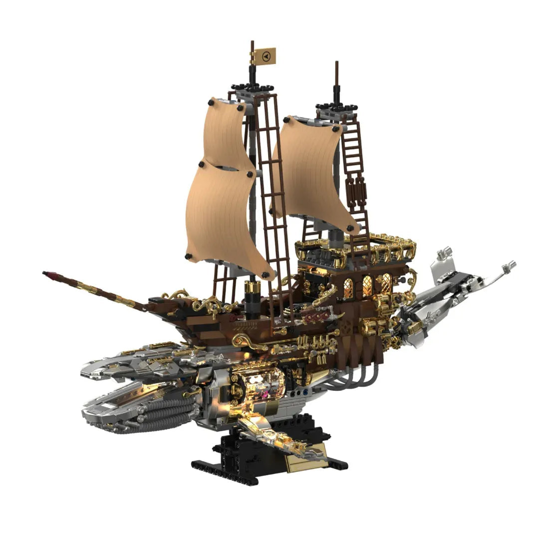 HUIYOYOYI H1002 - The Vintage Steam Whale Ship | Power Blockz