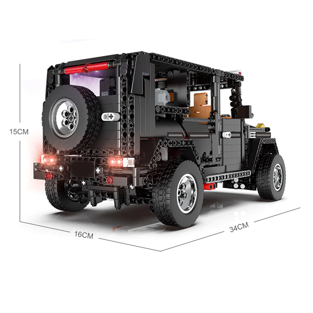 Mould King 13068 - Adventure Black G63 4x4 Remote Control - vue 2 | Power Blockz