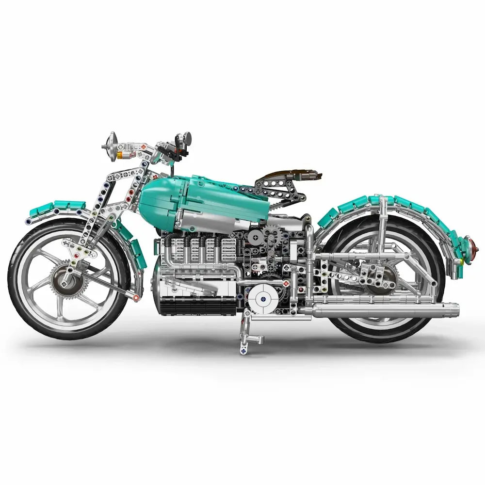 Mould King 23004 - American Cruiser Motorcycle - vue 3 | Power Blockz
