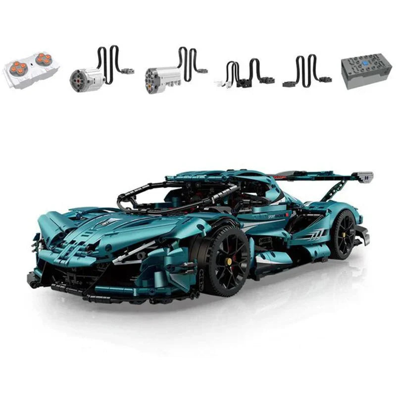 GULY 10612 - Static Version - Blue Track-Only Hypercar - vue 7 | Power Blockz
