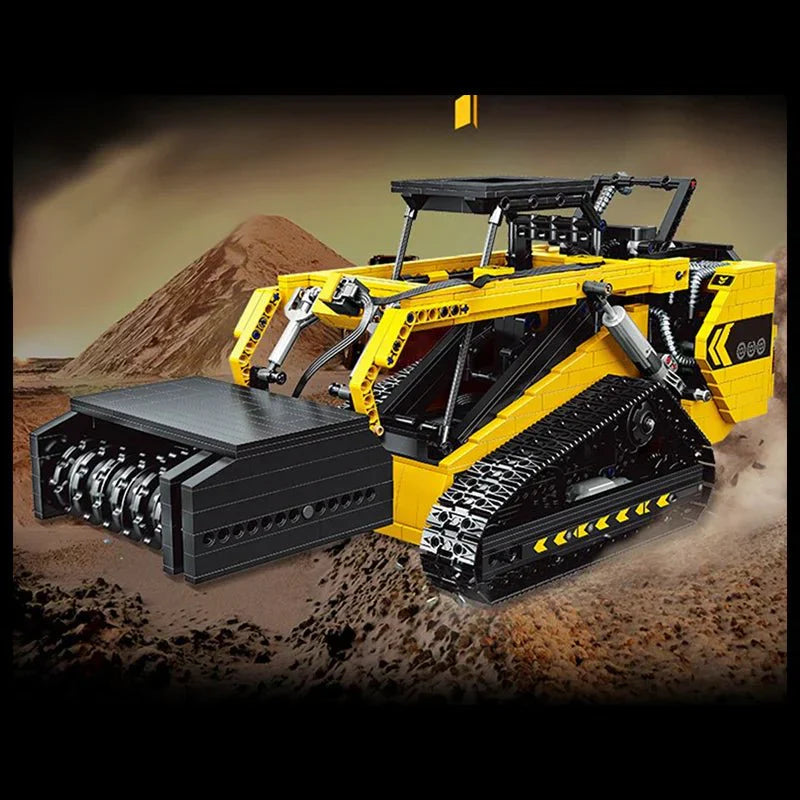 Happy Build YC-22007 - RC Compact Track Loader - vue 9 | Power Blockz