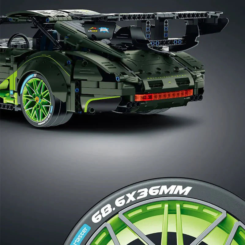 IM-Master 9806 - Static Version - Widebody 911 Retro Sport Coupe Green - vue 3 | Power Blockz
