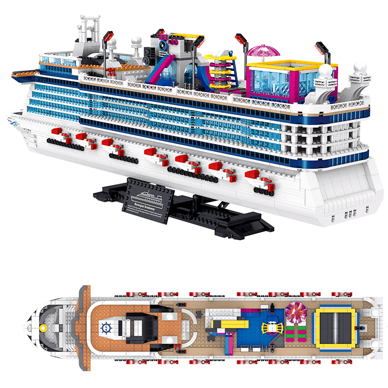 Zhegao QL1807 - Cruise Liner - vue 2 | Power Blockz