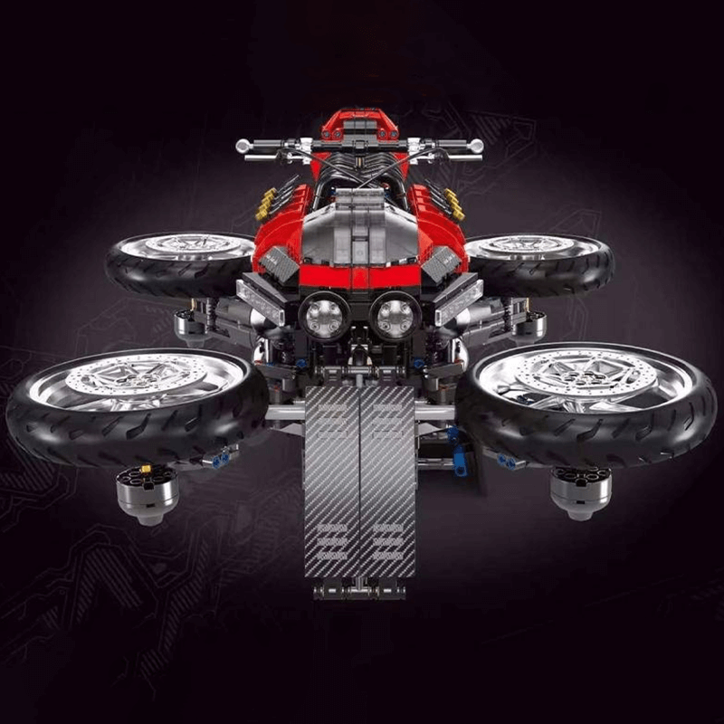 JD033 - Futuristic Flying Motorcycle - vue 4 | Power Blockz