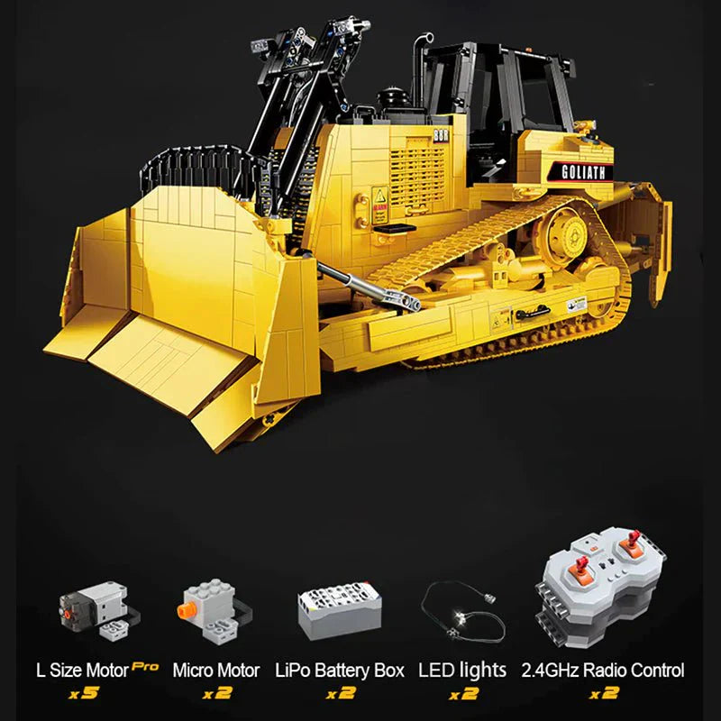 CaDa C61056W - Goliath Heavy Bulldozer - vue 10 | Power Blockz