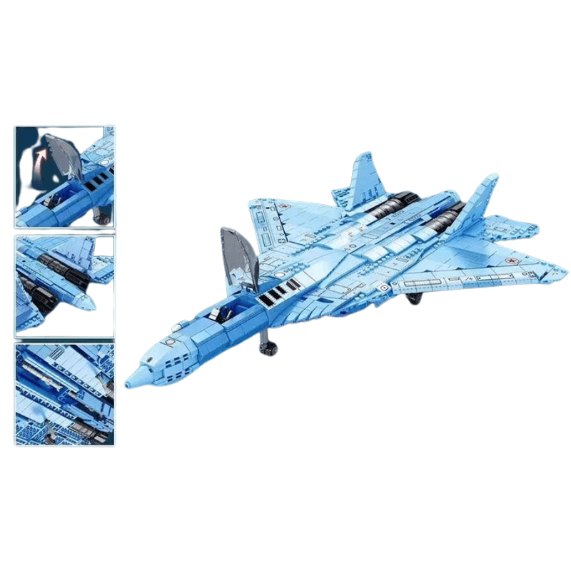 Reobrix 33030 - SU-57 Heavy Fighter - vue 2 | Power Blockz