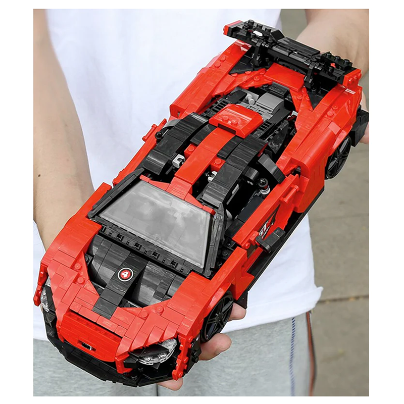 Mould King 10007 - British Senna GTR Luxury Hypercar - vue 8 | Power Blockz