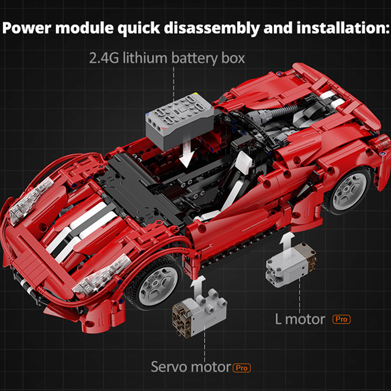 C61049 PF - Italian 488 Remote Control - vue 12 | Power Blockz