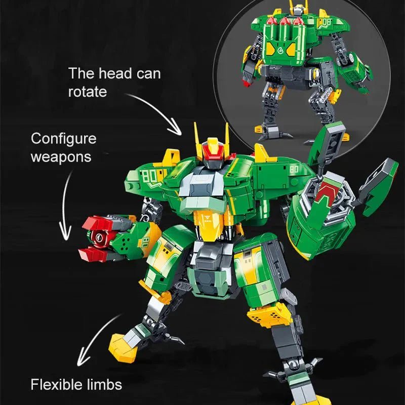 Bad Luck Beam Mecha Robot Warrior | 660pcs - Bad Luck Beam Mecha Robot Warrior - vue 5 | Power Blockz