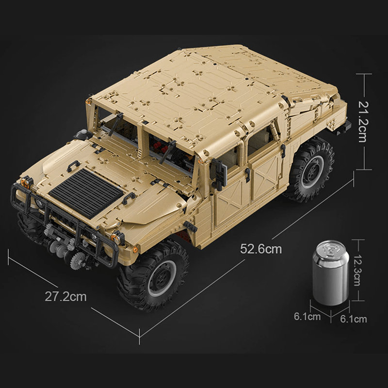 CaDa C61036 - Static Version - Military Off-Road Humvee Truck - vue 6 | Power Blockz