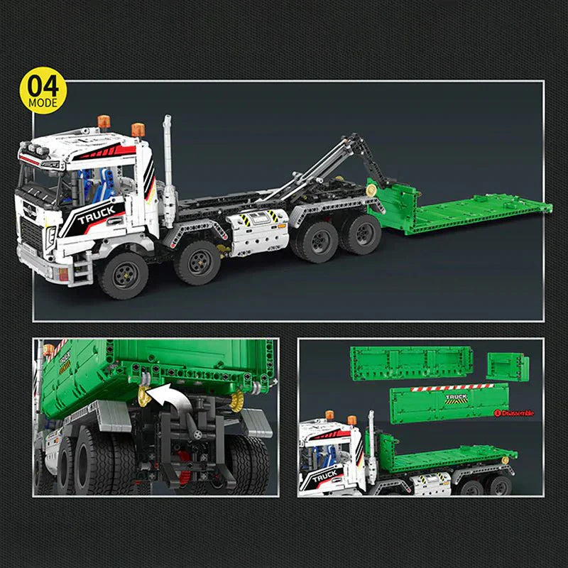 Reobrix 22021 - Dump Truck with Trailer - vue 7 | Power Blockz