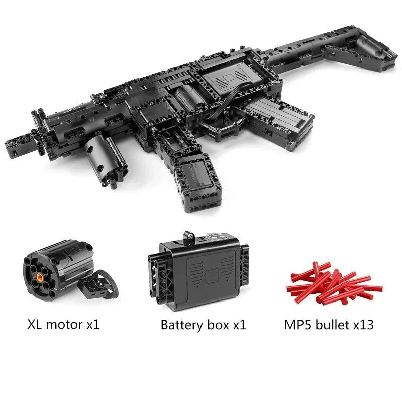 Mould King 14001 - Military Motorized MP5 SMG | Power Blockz