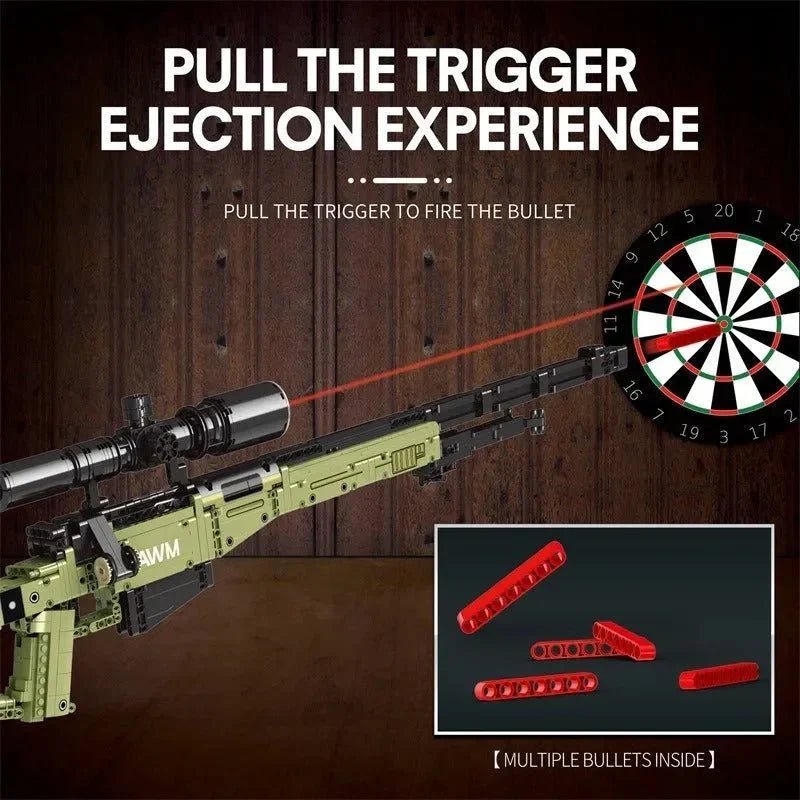 Reobrix 77026 - Military Super Magnum AWM - vue 3 | Power Blockz