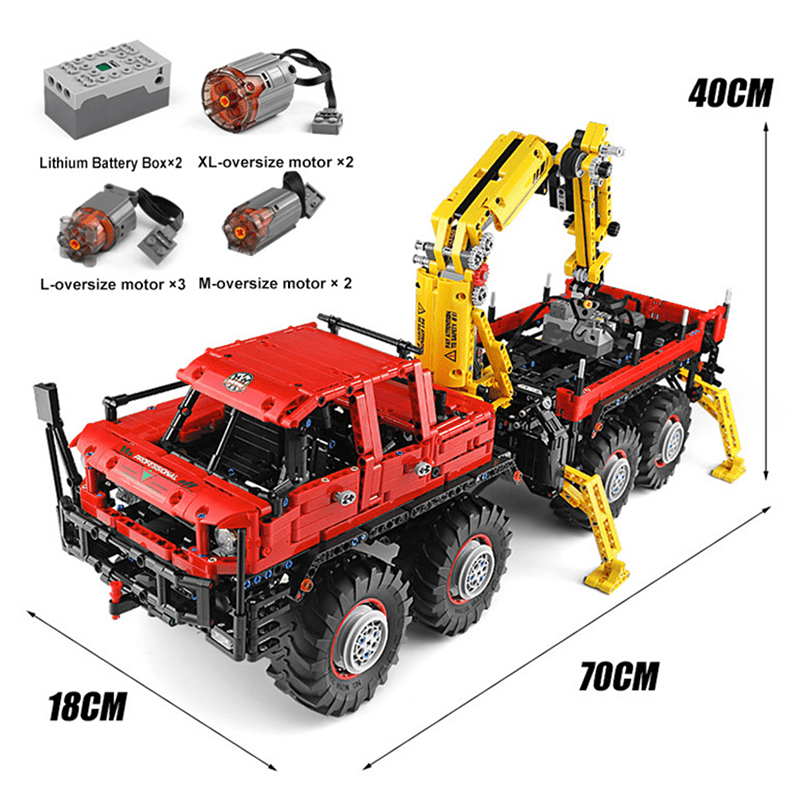 Mould King 13146 - RC Logging Truck - vue 7 | Power Blockz