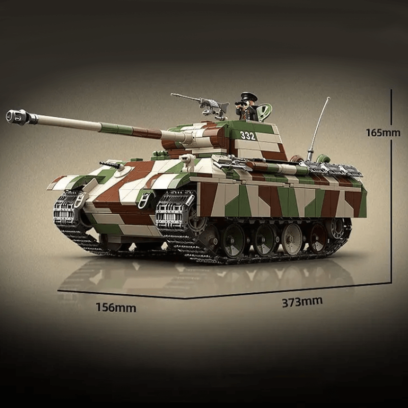 QUANGUAN 100252 - Panther Tank - vue 3 | Power Blockz