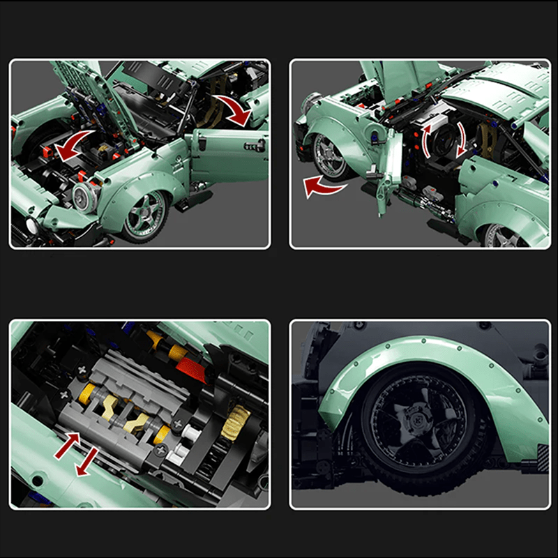 KBOX 10220 - Static Version - Widebody 911 Retro Rear-Engine Coupe - vue 9 | Power Blockz