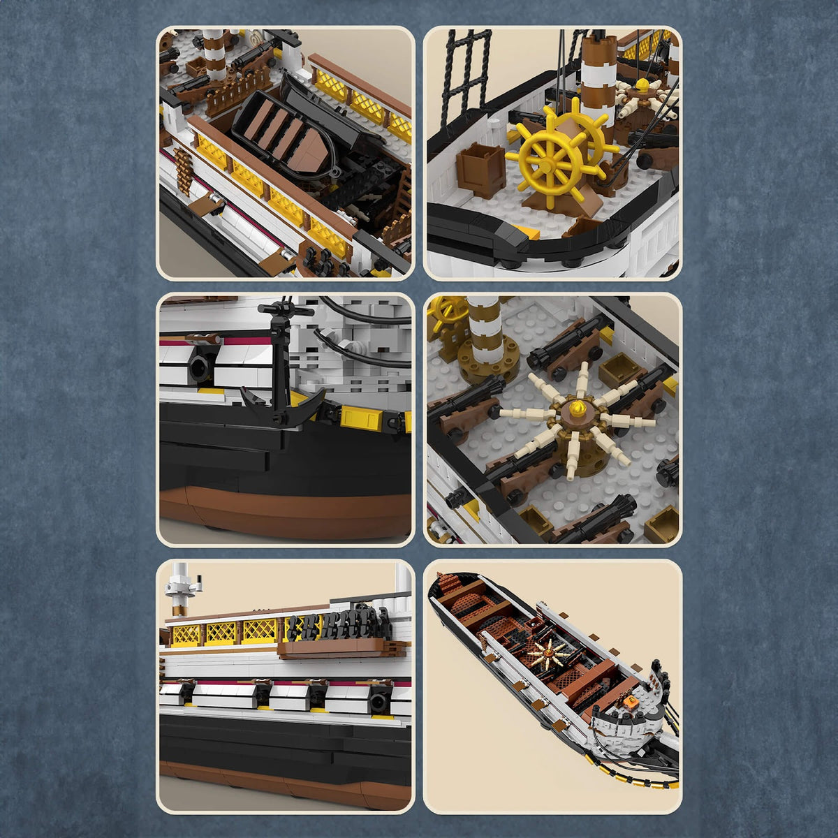 Reobrix66048 - Imperial Era Warship - vue 6 | Power Blockz