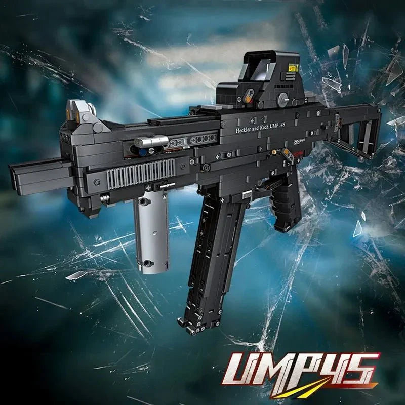 Jiestar 92401 - UMP45 SMG - vue 6 | Power Blockz