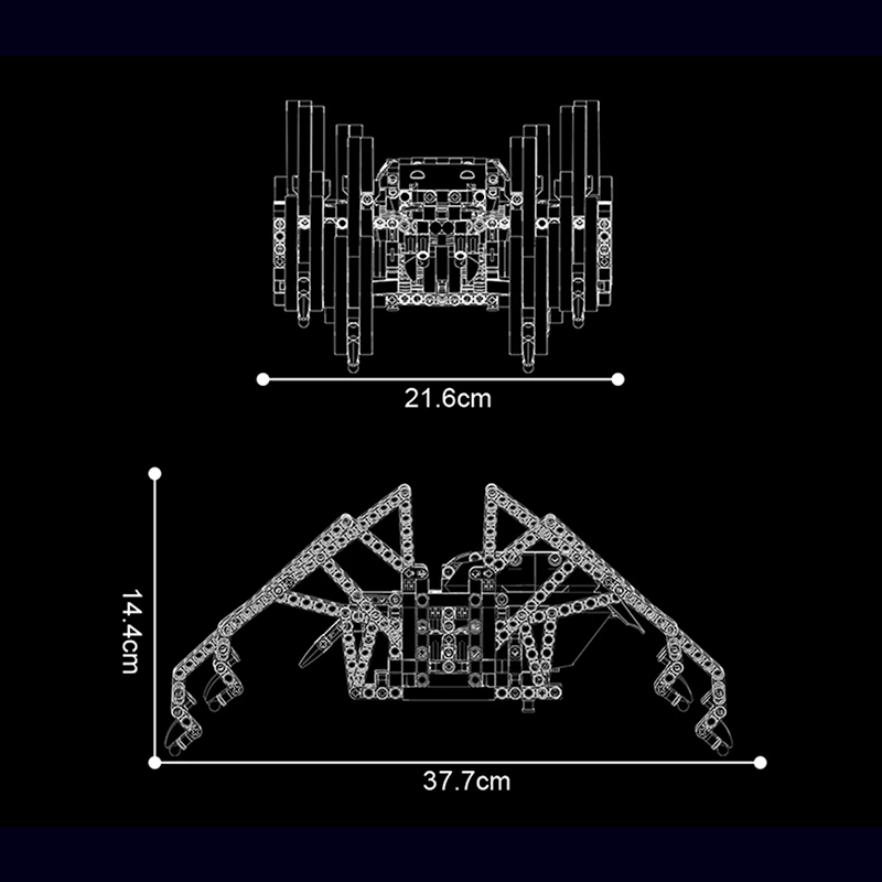 Mould King 15053 - Remote Controlled SpiderBot - vue 5 | Power Blockz