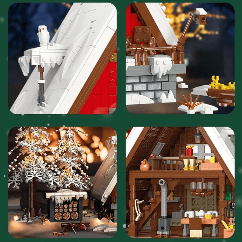 Jiestar 89141 - Winter Cabin - vue 6 | Power Blockz