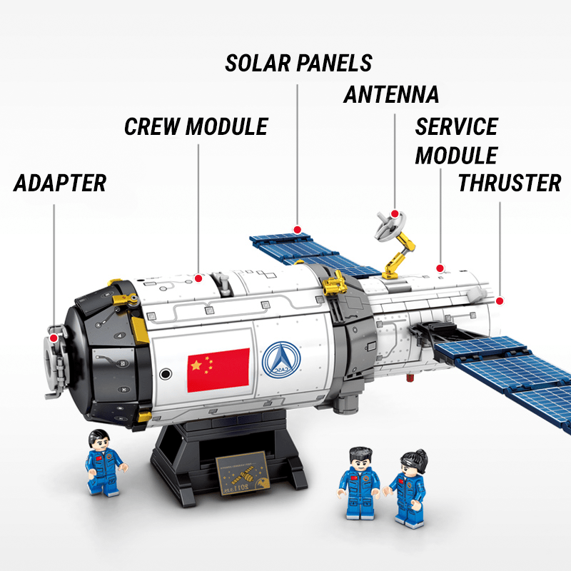 Sembo 203303 - Tiangong 1 Spacecraft - vue 2 | Power Blockz