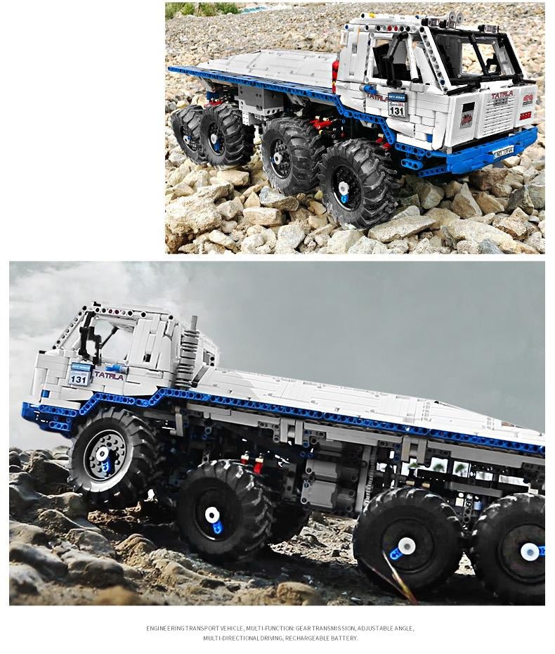 Mould King 13144 - RC Heavy 8x8 Utility Truck - vue 3 | Power Blockz