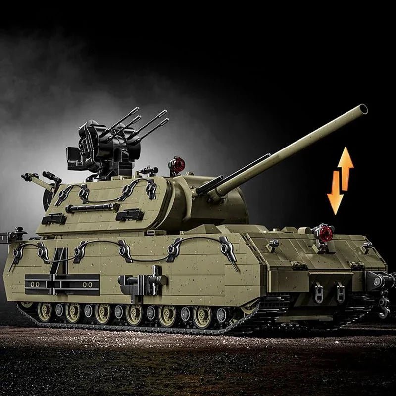 12GO 98001 - Panzer VIII Maus Tank Military - vue 10 | Power Blockz