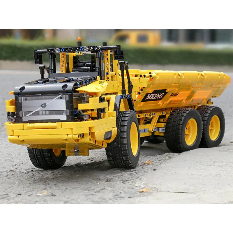 Mould King 17010S - RC Articulated Dump Truck - vue 6 | Power Blockz