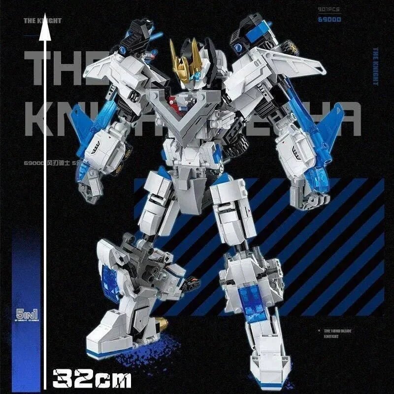 Deformation Wind Blade Mech Robot | 901pcs - Deformation Wind Blade Mech Robot - vue 9 | Power Blockz