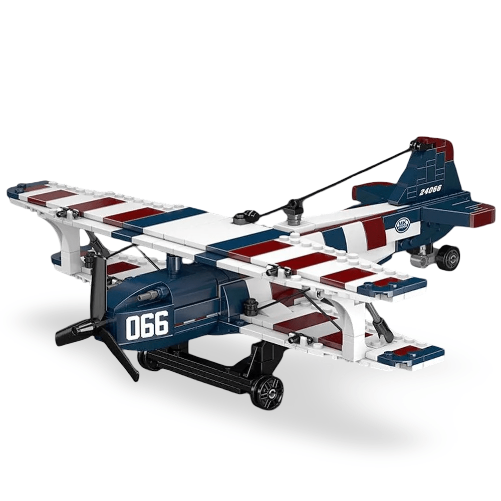 Mould King 24066 - Racing Biplane American Style | Power Blockz
