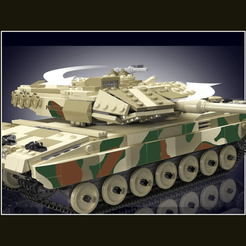 Mould King 20020 - Remote Controlled Leopard Tank - vue 7 | Power Blockz
