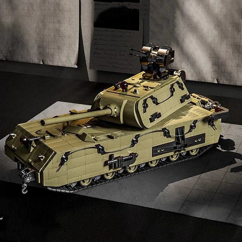 12GO 98001 - Panzer VIII Maus Tank Military - vue 2 | Power Blockz