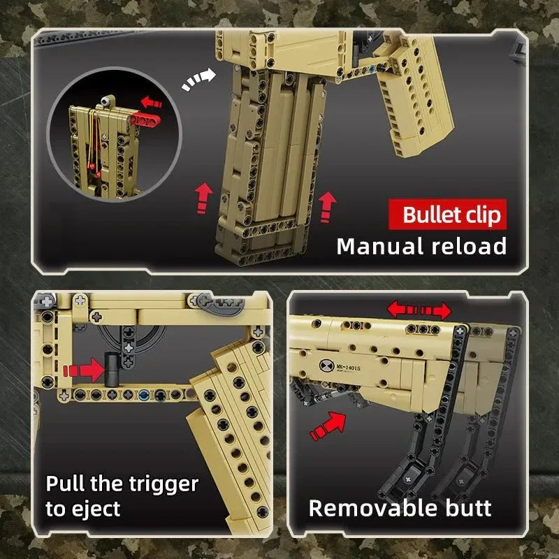 Mould King 14015 - Military Scar - vue 8 | Power Blockz