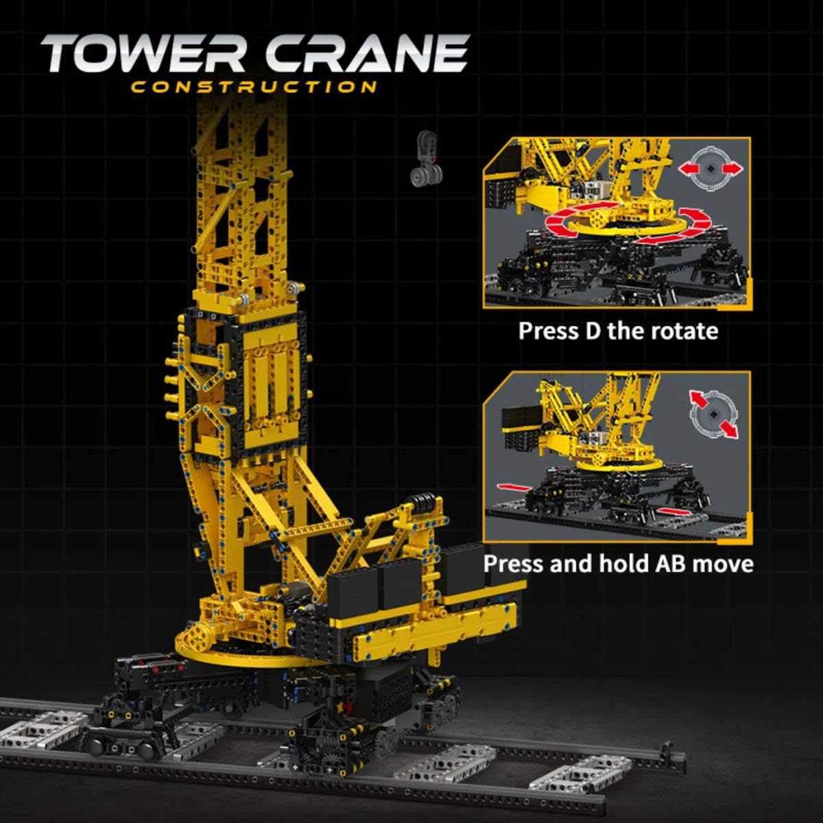 JIAODU JD149 - Construction Tower Crane - vue 5 | Power Blockz