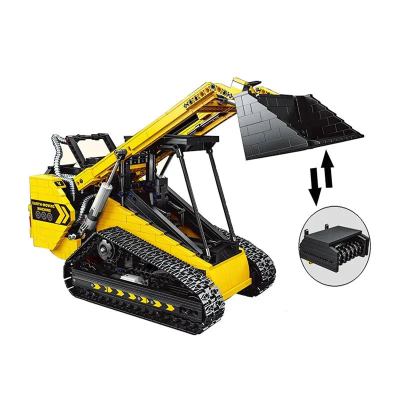 Happy Build YC-22007 - RC Compact Track Loader - vue 10 | Power Blockz