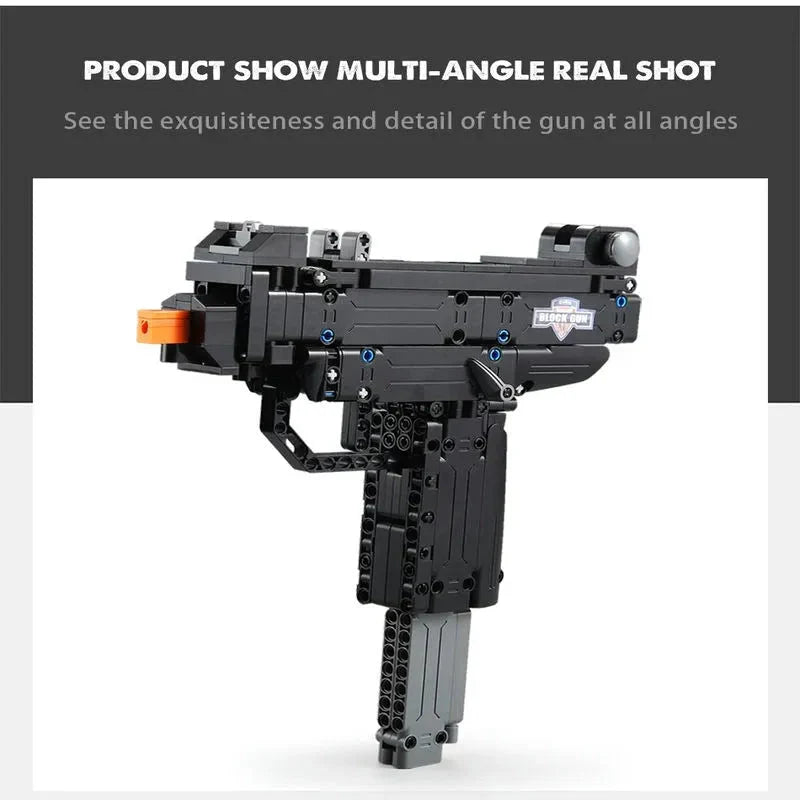 CaDa C81008W - Military UZI SMG - vue 9 | Power Blockz