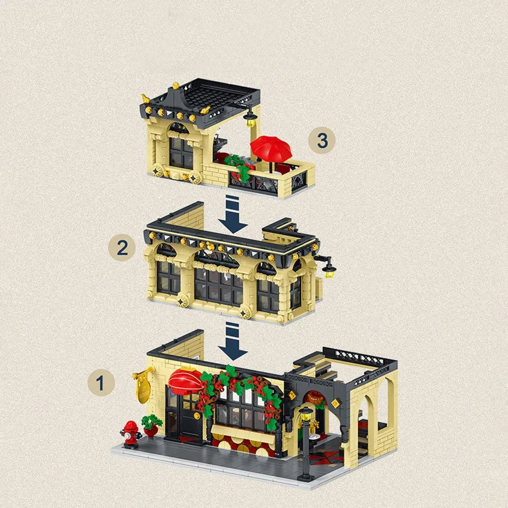 MORK 20114 - The City Restaurant Modular Building - vue 4 | Power Blockz