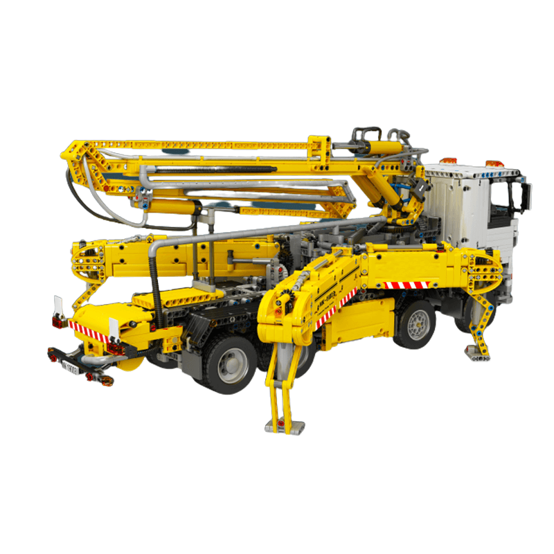 Mould King 19003 - Industrial Pneumatic Concrete Pump - vue 2 | Power Blockz