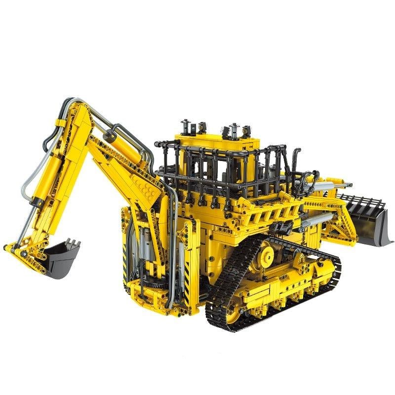 Mould King 17023 - RC Pneumatic Bulldozer - vue 6 | Power Blockz