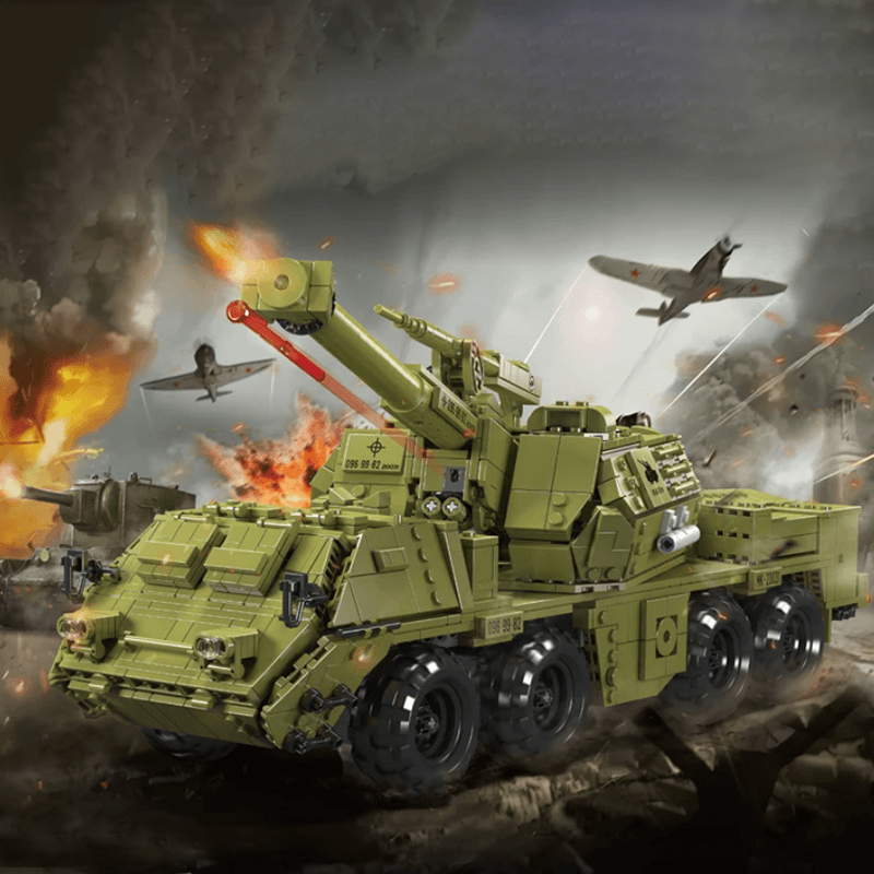 Mould King 20031 - Dana Self-Propelled Artillery Tank - vue 5 | Power Blockz