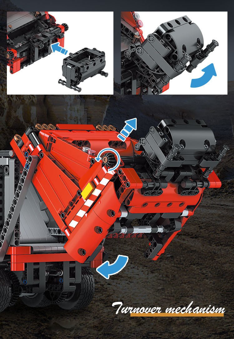 Mould King 15019 - Urban Garbage Collection Truck - vue 7 | Power Blockz
