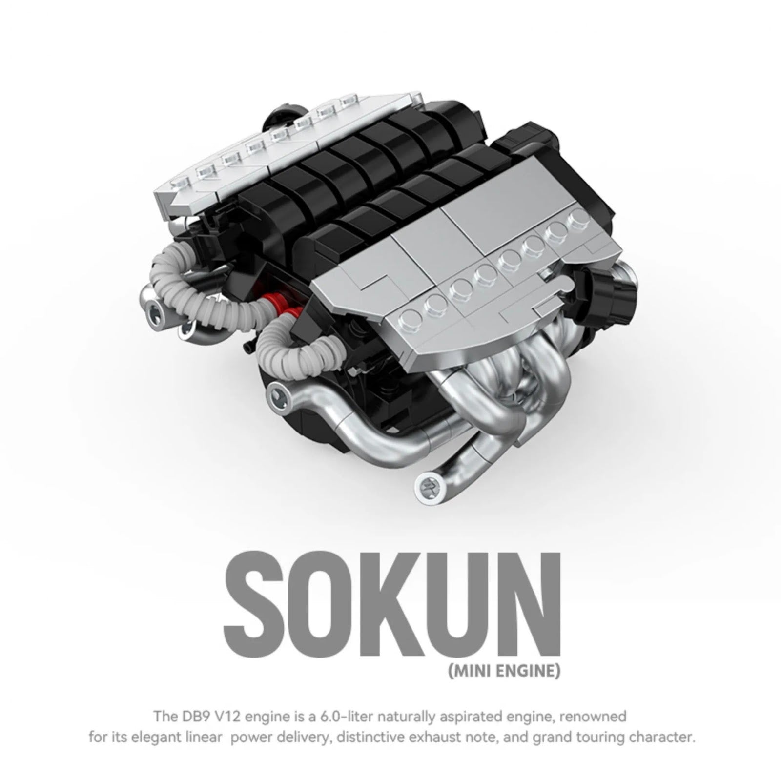 POWERBUILD PB8869C - Aston Martin DB9V12 Engine - vue 3 | Power Blockz