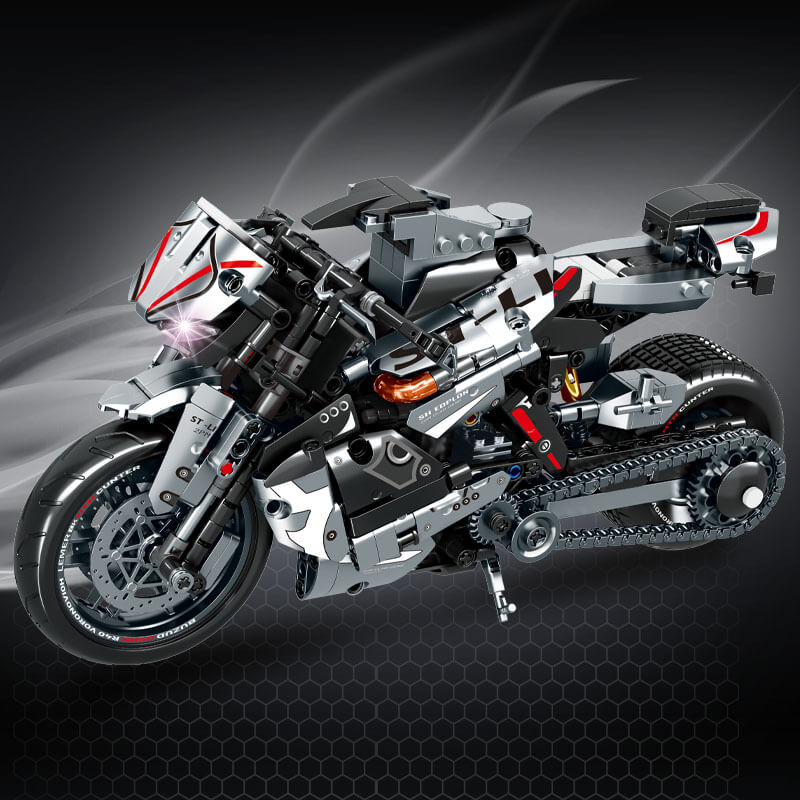 LEIBAO 8163 - Japanese Collector Motorcycle - vue 2 | Power Blockz