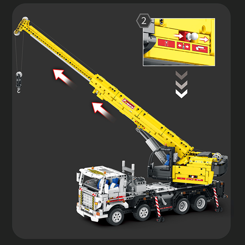 Reobrix 22007 PF - Crane Truck Remote Control - vue 6 | Power Blockz
