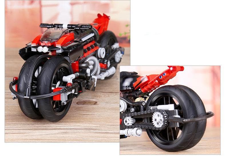 XINGBAO 03021 - Cyberpunk Superbike Concept - vue 4 | Power Blockz
