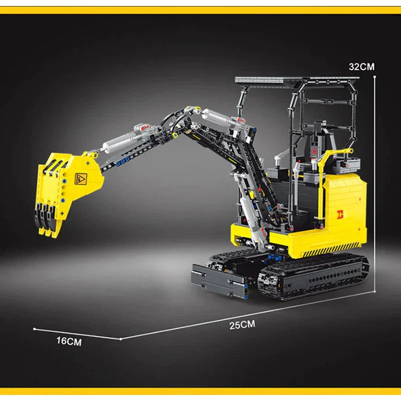 Happy Build YC-22006 - RC Mini Excavator - vue 5 | Power Blockz