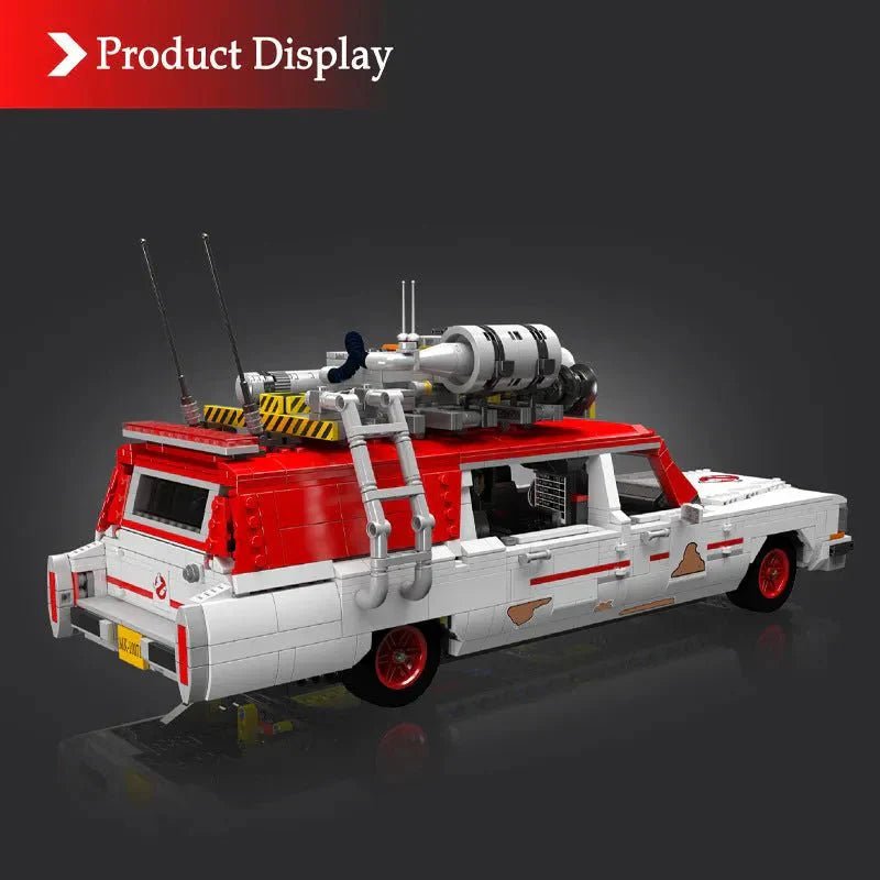 Mould King 10071 - 1959 Ecto-1 Classic Ghost Ambulance - vue 6 | Power Blockz