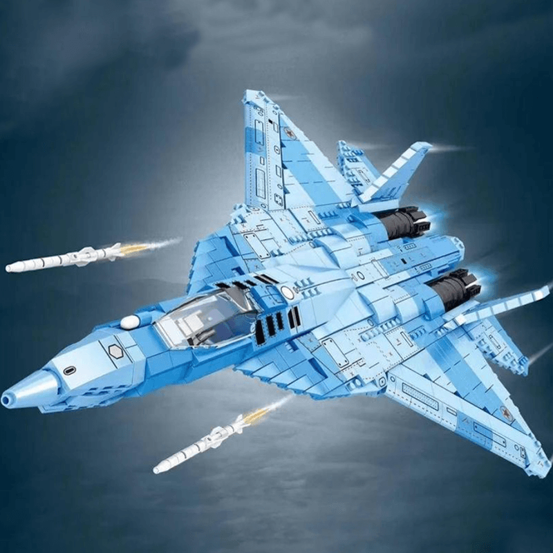Reobrix 33030 - SU-57 Heavy Fighter - vue 3 | Power Blockz